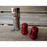 Juego 16 Tuercas Llanta Rojo (1.5x12mm) Tuning Carro