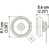 Bocinas Hella Bocina Carro Pitos Cornetas Disco Doble 24v